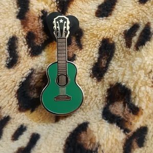TheFieldsSupply Green Guitar Hard Enamel Pin